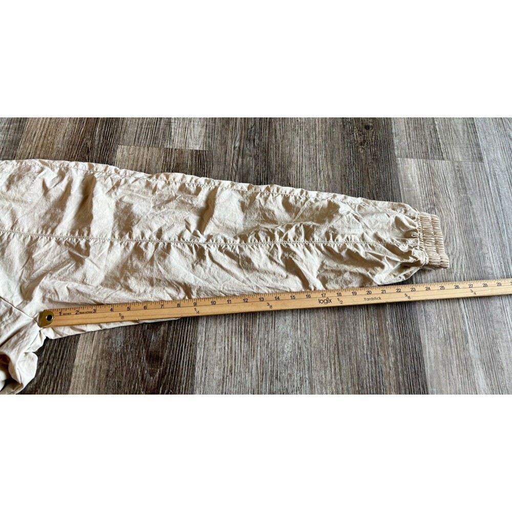 Wilo The Label Parachute Pant Clay Beige Nylon Mesh Lined Joggers Women’s XS NWT - Picture 5 of 9